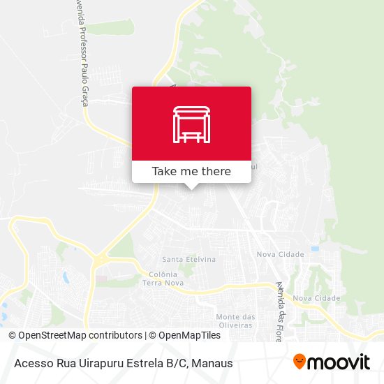 Mapa Acesso Rua Uirapuru Estrela B / C