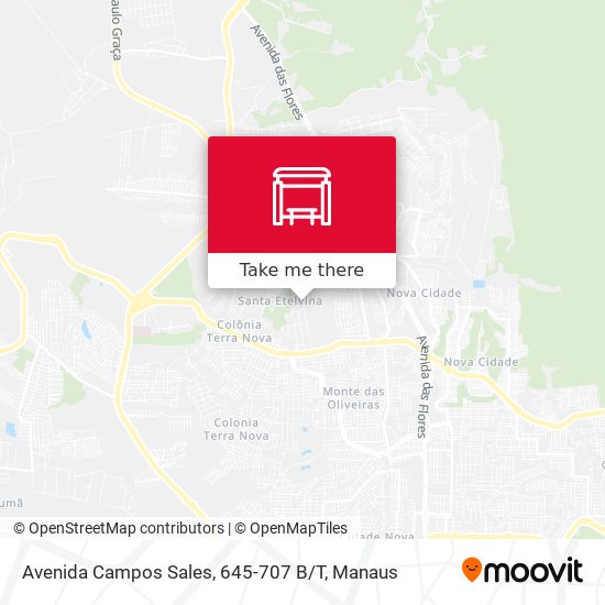 Mapa Avenida Campos Sales, 645-707 B / T