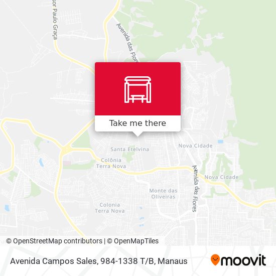 Mapa Avenida Campos Sales, 984-1338 T / B