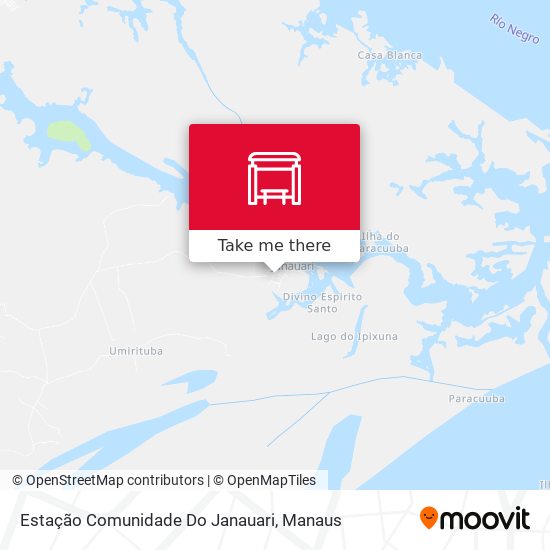 Mapa Estação Comunidade Do Janauari