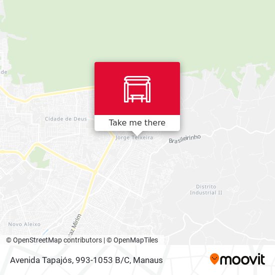 Mapa Avenida Tapajós, 993-1053 B/C