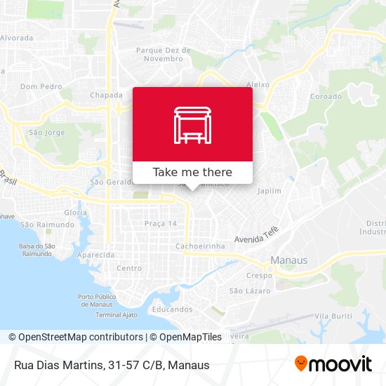 Rua Dias Martins, 31-57 C/B map