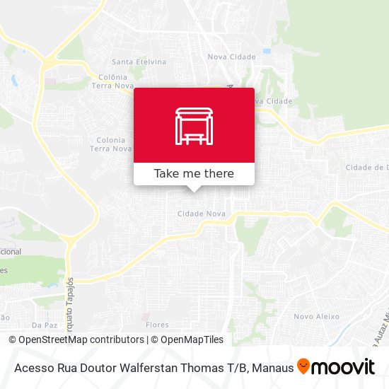 Mapa Acesso Rua Doutor Walferstan Thomas T / B
