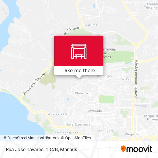 Rua José Tavares, 1 C/B map
