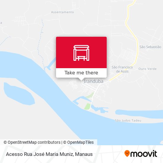 Mapa Acesso Rua José Maria Muniz