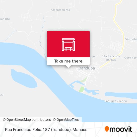 Rua Francisco Félix, 187 (Iranduba) map