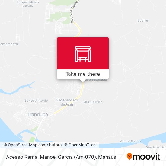 Acesso Ramal Manoel Garcia (Am-070) map