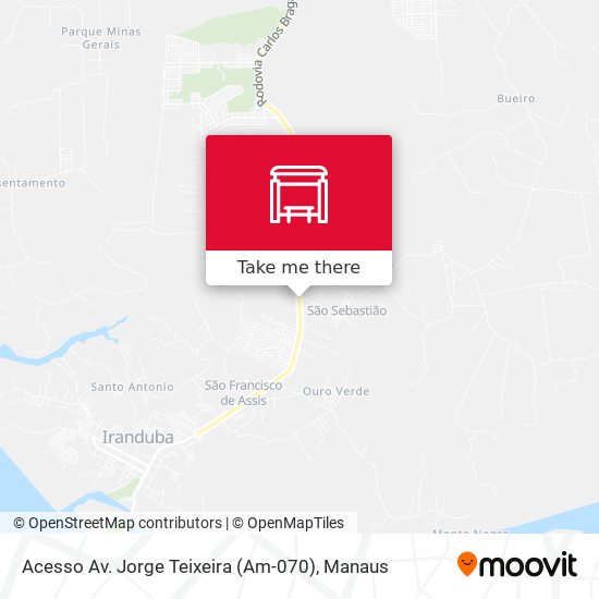 Mapa Acesso Av. Jorge Teixeira (Am-070)