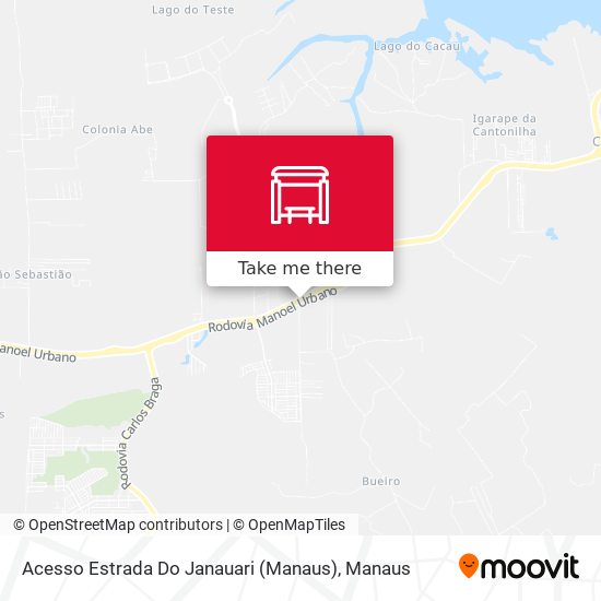 Acesso Estrada Do Janauari (Manaus) map