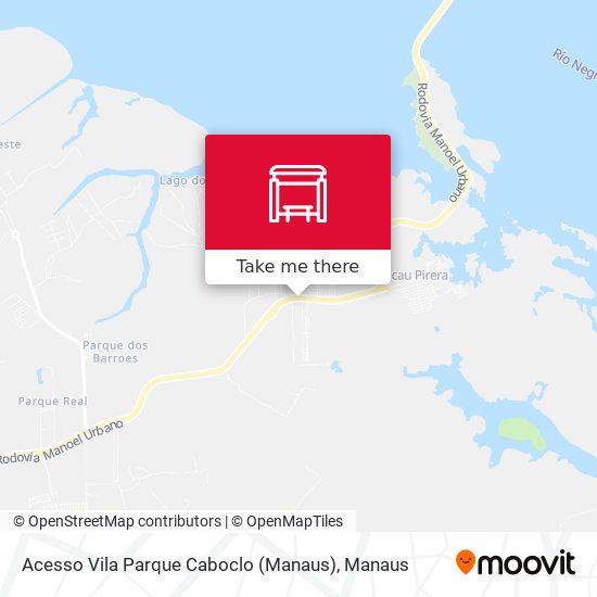 Mapa Acesso Vila Parque Caboclo (Manaus)