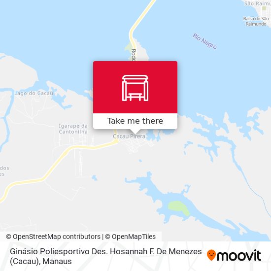 Ginásio Poliesportivo Des. Hosannah F. De Menezes (Cacau) map