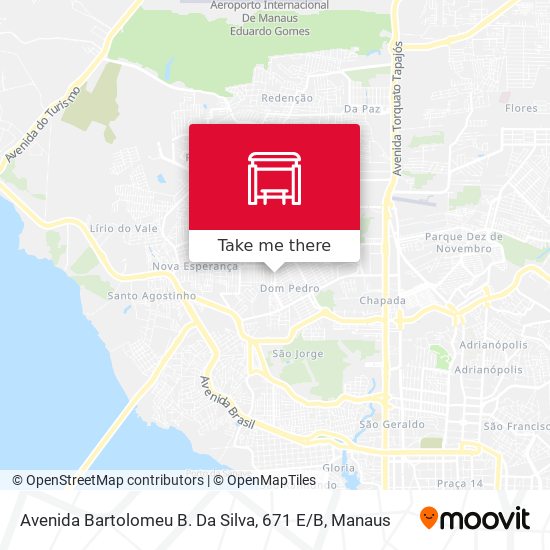 Mapa Avenida Bartolomeu B. Da Silva, 671 E / B