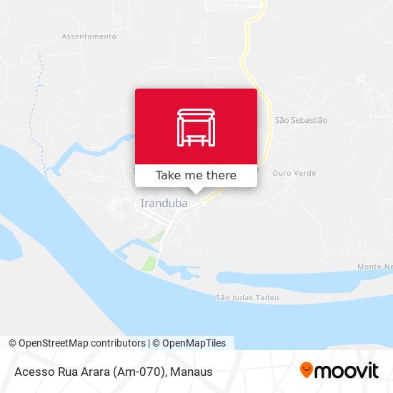 Mapa Acesso Rua Arara (Am-070)