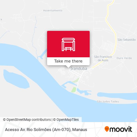 Mapa Acesso Av. Rio Solimões (Am-070)