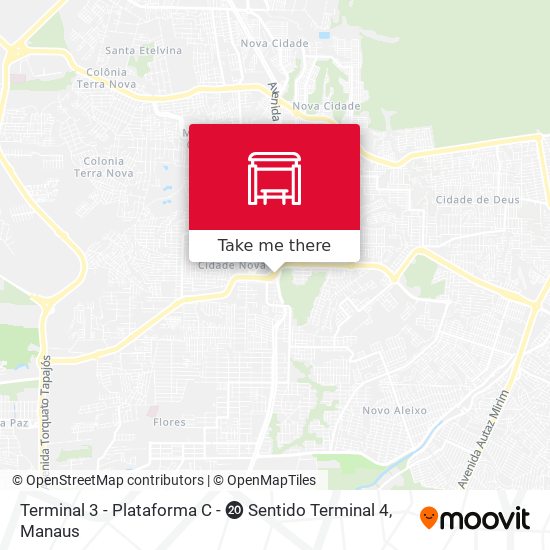 Terminal 3 - Plataforma C - ⓴ Sentido Terminal 4 map