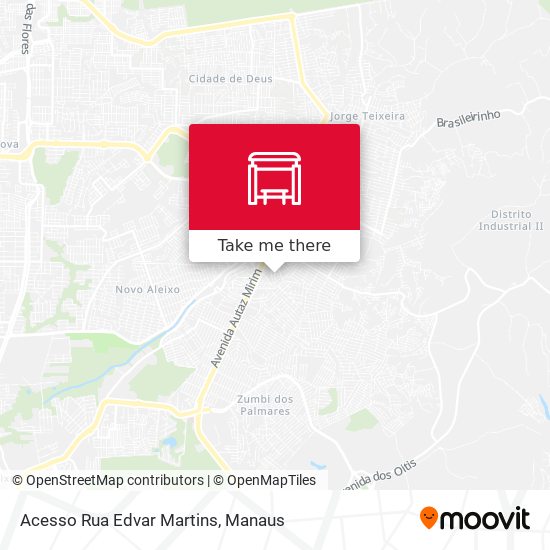 Mapa Acesso Rua Edvar Martins