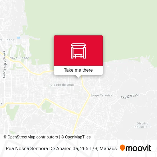 Rua Nossa Senhora De Aparecida, 265 T / B map