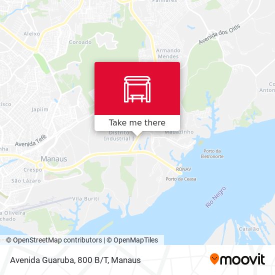 Mapa Avenida Guaruba, 800 B/T