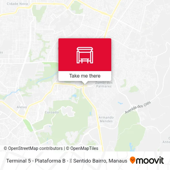 Terminal 5 - Plataforma B - ➑ Sentido Bairro map
