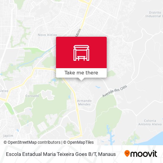 Mapa Escola Estadual Maria Teixeira Goes B / T