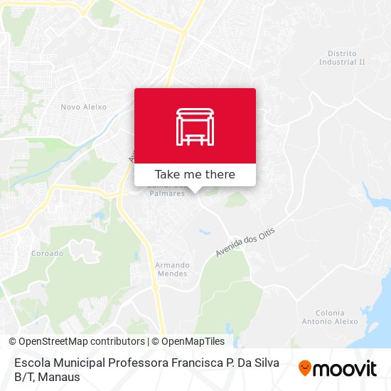 Mapa Escola Municipal Professora Francisca P. Da Silva B / T
