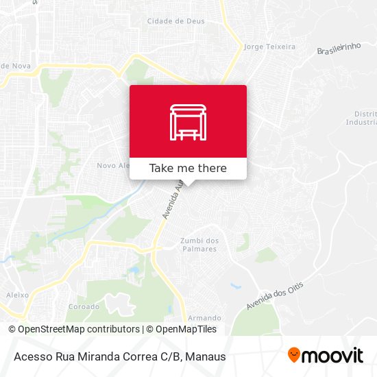 Mapa Acesso Rua Miranda Correa C/B