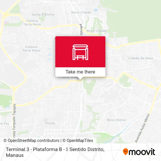 Terminal 3 - Plataforma B - ⓬ Sentido Distrito map