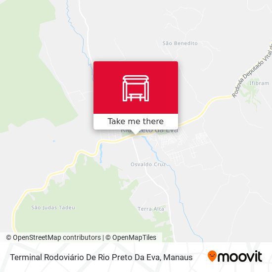 Terminal Rodoviário De Rio Preto Da Eva map