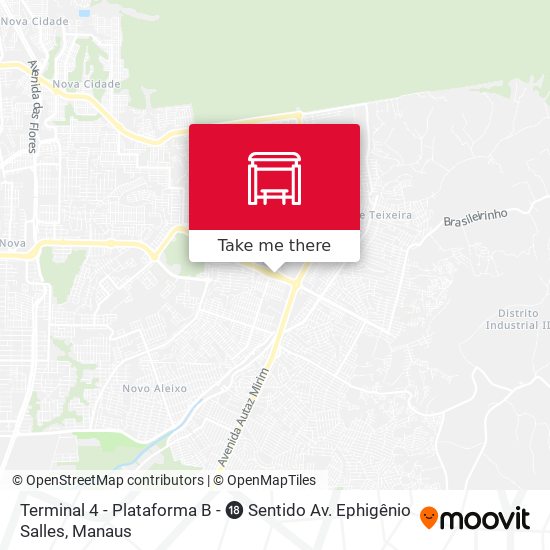 Terminal 4 - Plataforma B - ⓲ Sentido Av. Ephigênio Salles map