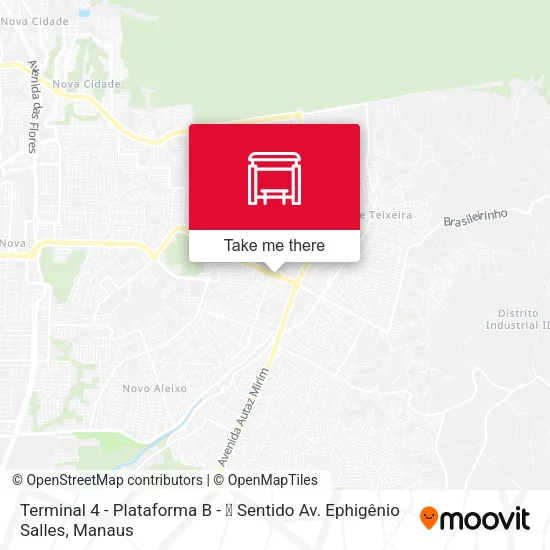 Terminal 4 - Plataforma B - ⓲ Sentido Av. Ephigênio Salles map