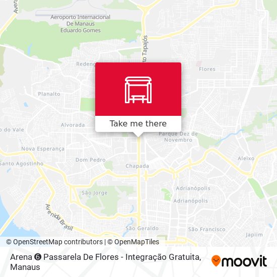 Mapa Arena ➏ Passarela De Flores - Integração Gratuita