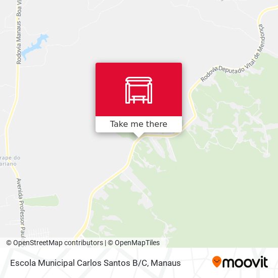 Mapa Escola Municipal Carlos Santos B / C