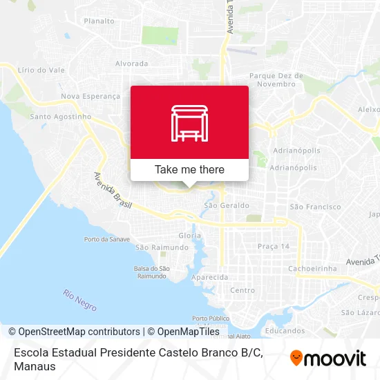 Escola Estadual Presidente Castelo Branco B / C map
