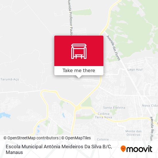 Mapa Escola Municipal Antônia Meideiros Da Silva B / C