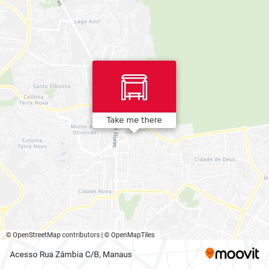 Mapa Acesso Rua Zâmbia C/B
