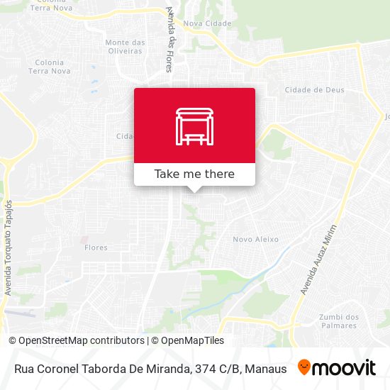 Rua Coronel Taborda De Miranda, 374 C / B map