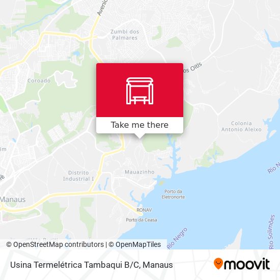 Mapa Usina Termelétrica Tambaqui B / C