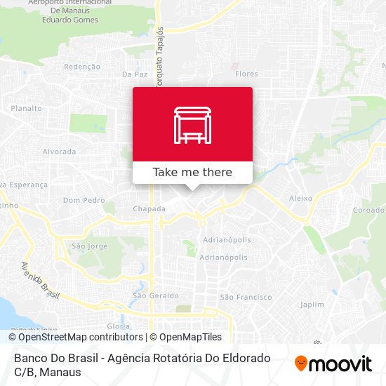 Mapa Banco Do Brasil - Agência Rotatória Do Eldorado C / B