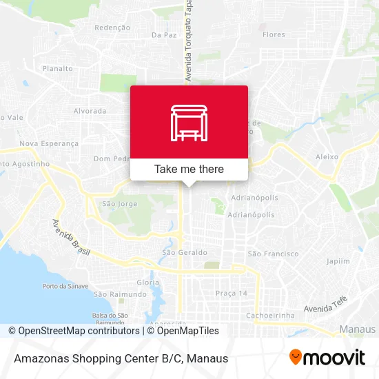 Amazonas Shopping Center B/C map