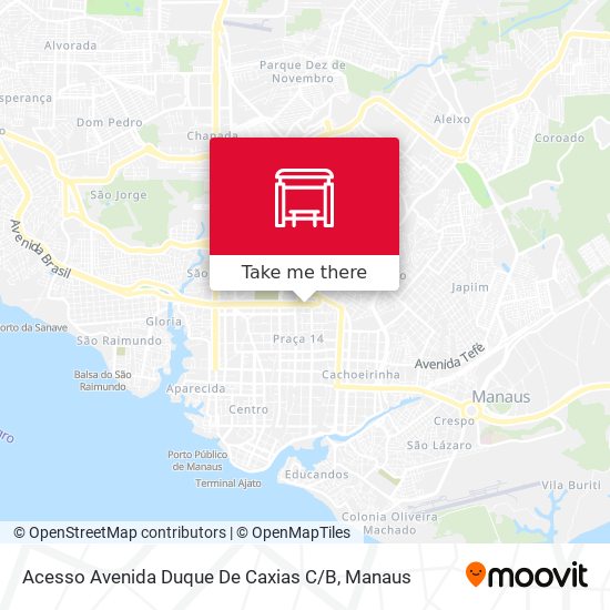 Mapa Acesso Avenida Duque De Caxias C / B