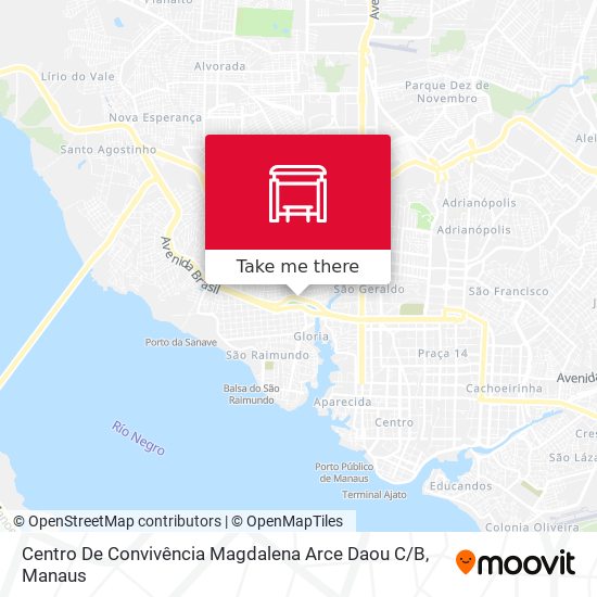 Mapa Centro De Convivência Magdalena Arce Daou C / B