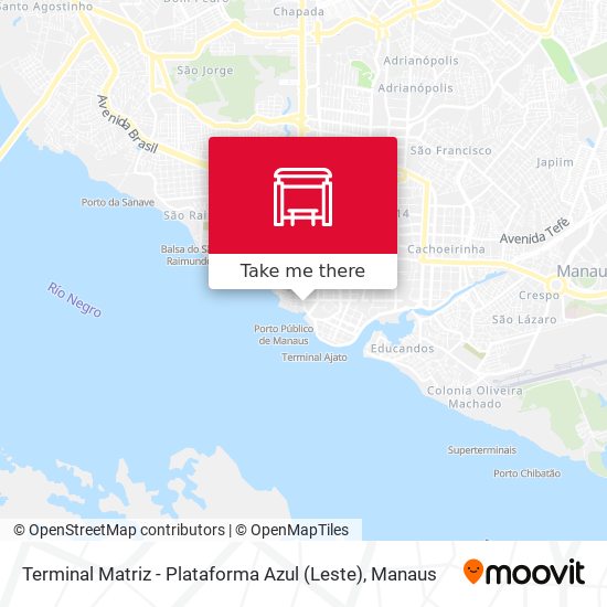 Terminal Matriz - Plataforma Azul (Leste) map