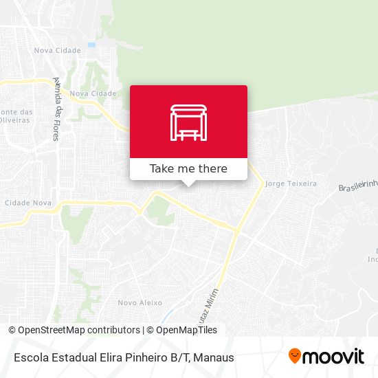 Mapa Escola Estadual Elira Pinheiro B / T