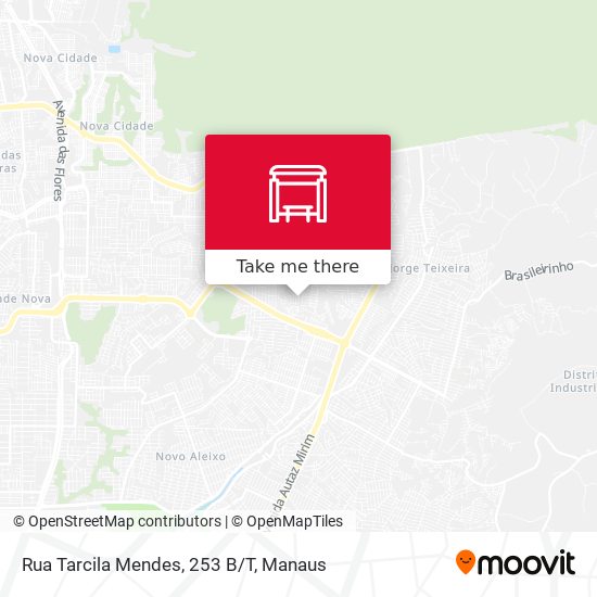 Rua Tarcila Mendes, 253 B/T map