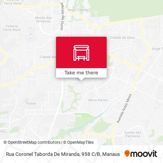 Rua Coronel Taborda De Miranda, 958 C / B map