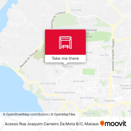 Mapa Acesso Rua Joaquim Carneiro Da Mota B / C