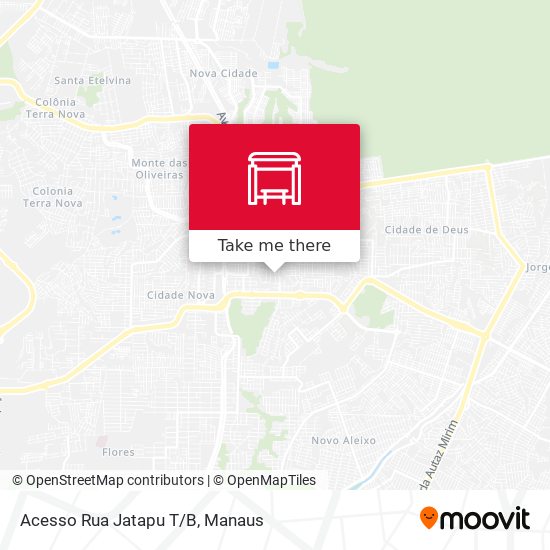 Mapa Acesso Rua Jatapu T/B