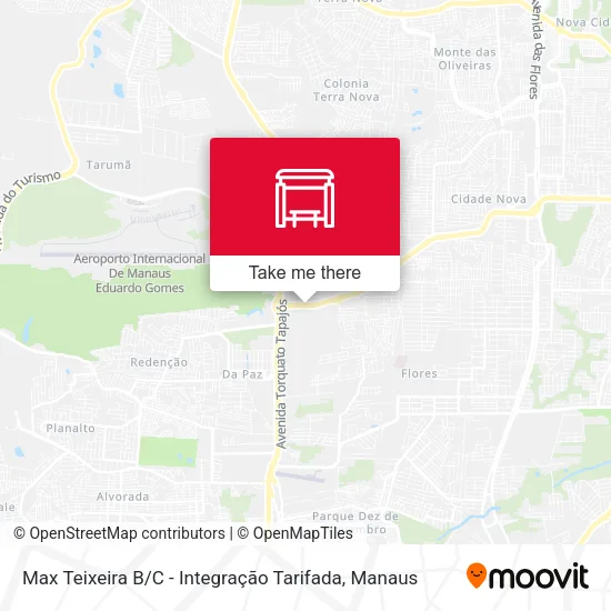 Max Teixeira B / C - Integração Tarifada map