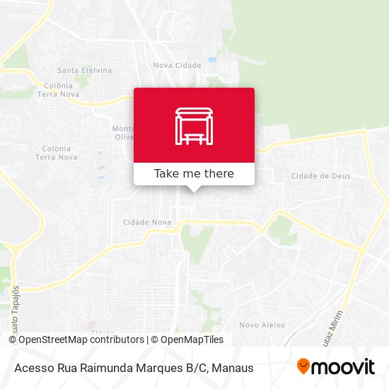 Mapa Acesso Rua Raimunda Marques B / C