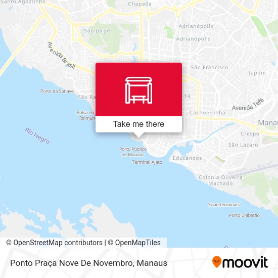 Ponto Praça Nove De Novembro map